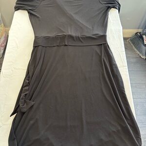 Du Jour Charcoal Long Sleeve Dress